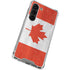 Canada Flag Distressed Galaxy S23 Clear Case